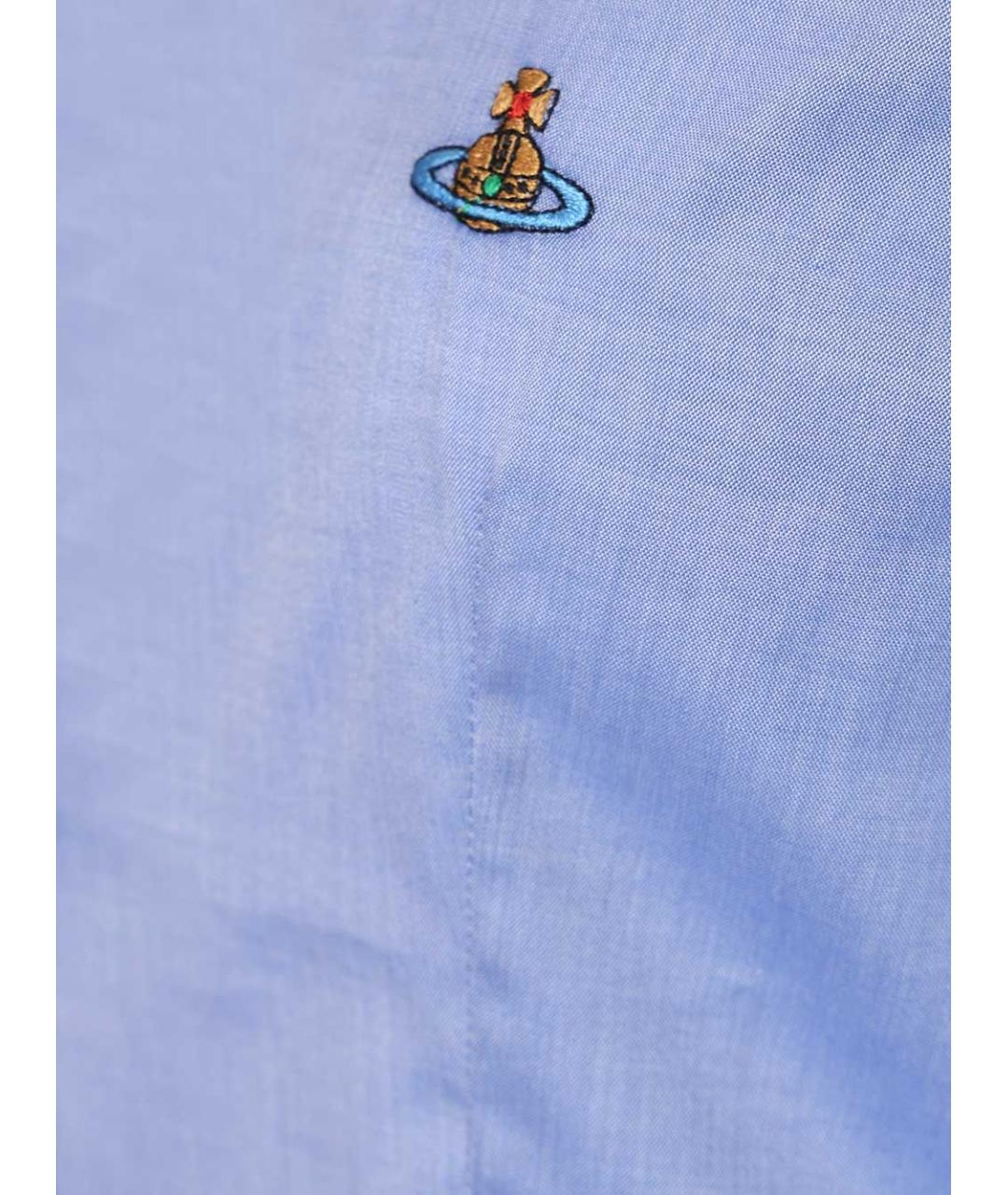 VIVIENNE WESTWOOD Голубая хлопковая рубашка, фото 4