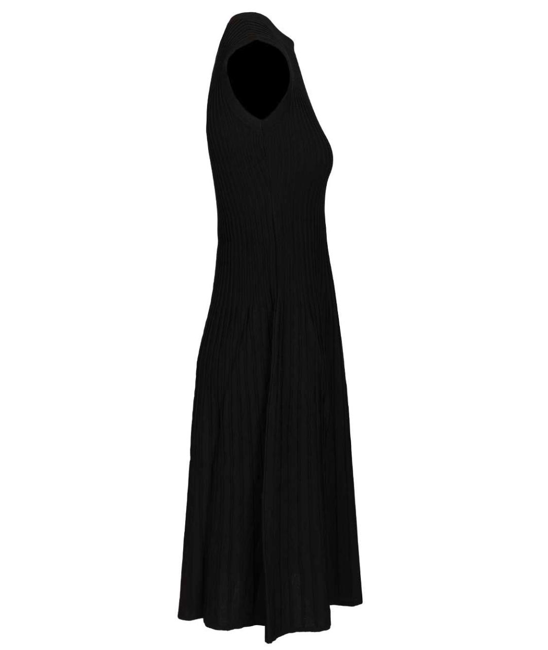 MAX MARA Черное вискозное повседневное платье, фото 3