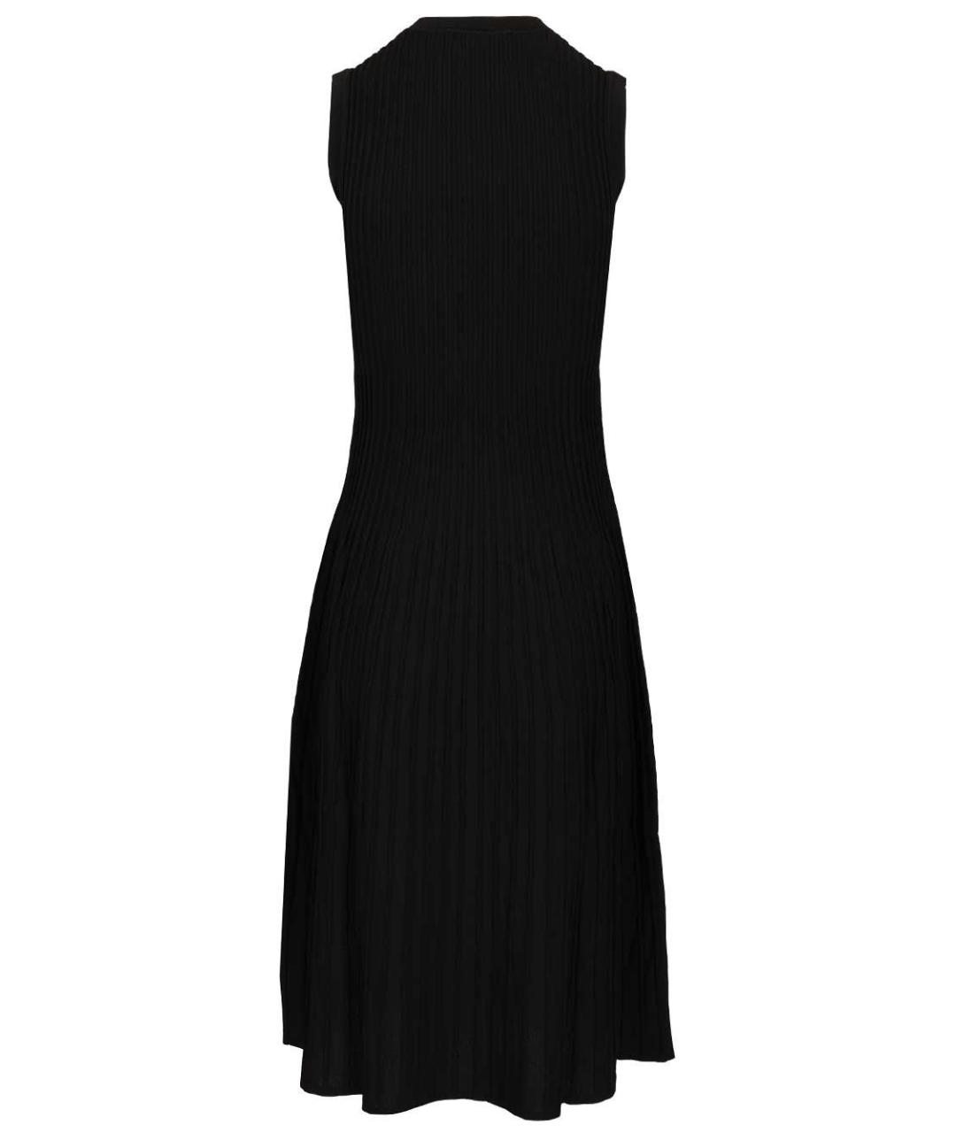 MAX MARA Черное вискозное повседневное платье, фото 2