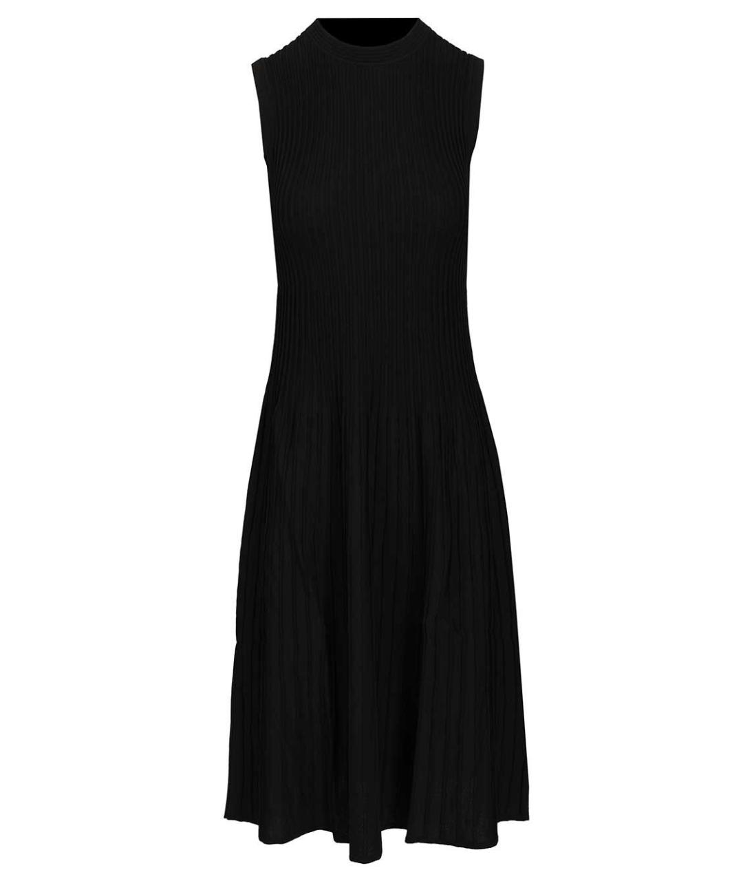 MAX MARA Черное вискозное повседневное платье, фото 1