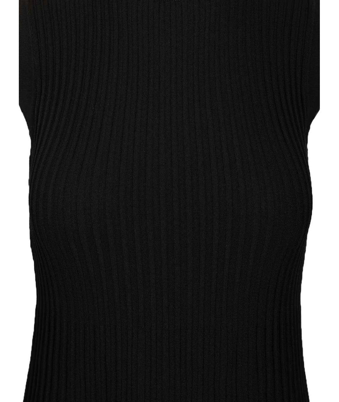 MAX MARA Черное вискозное повседневное платье, фото 4