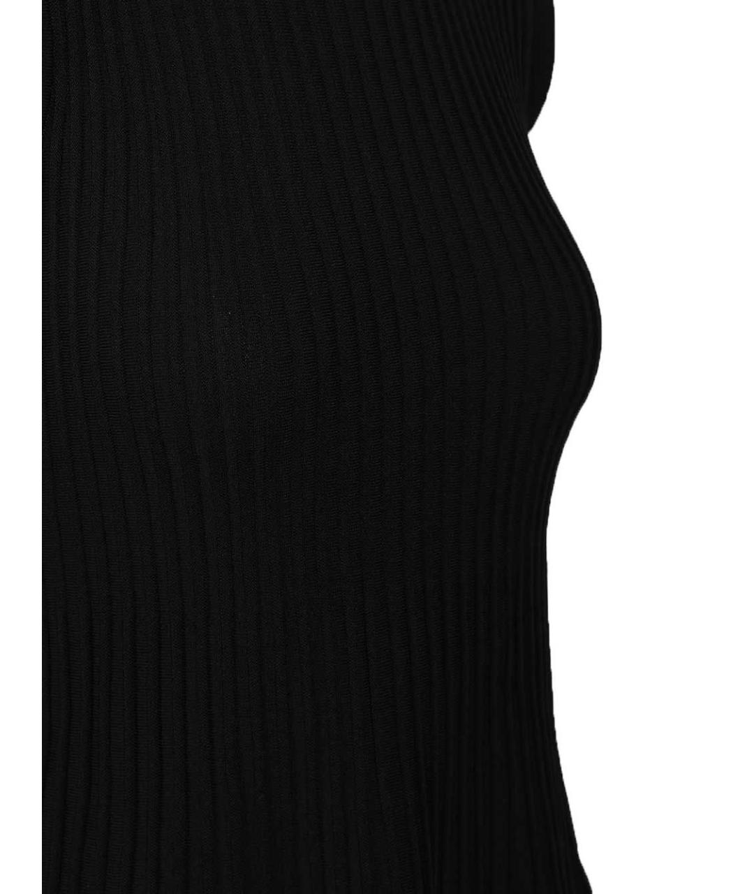 MAX MARA Черное вискозное повседневное платье, фото 5