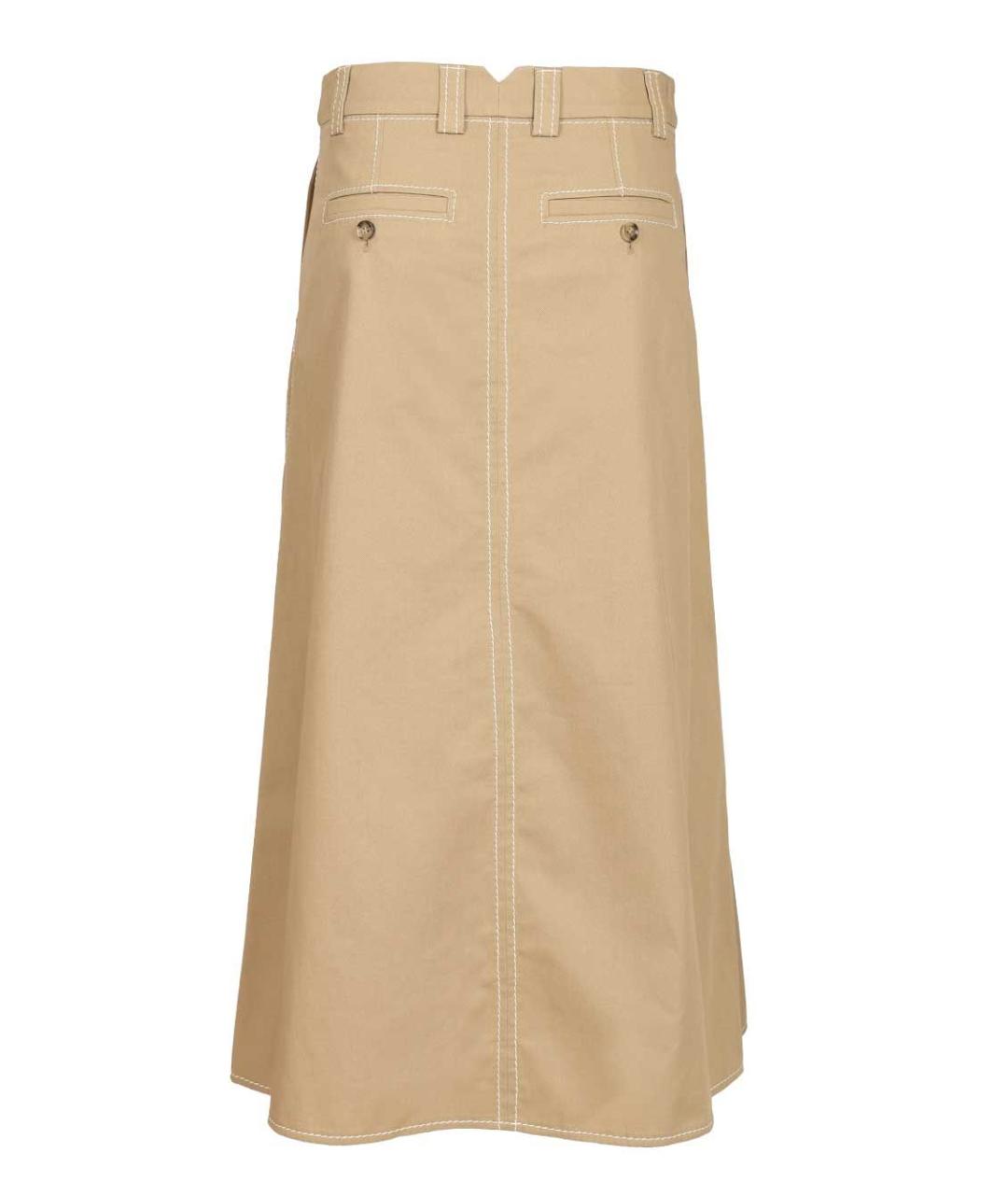 Ami Paris Бежевая юбка миди, фото 2