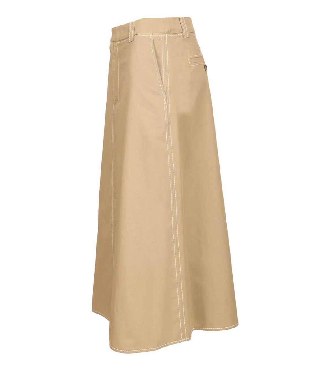Ami Paris Бежевая юбка миди, фото 3