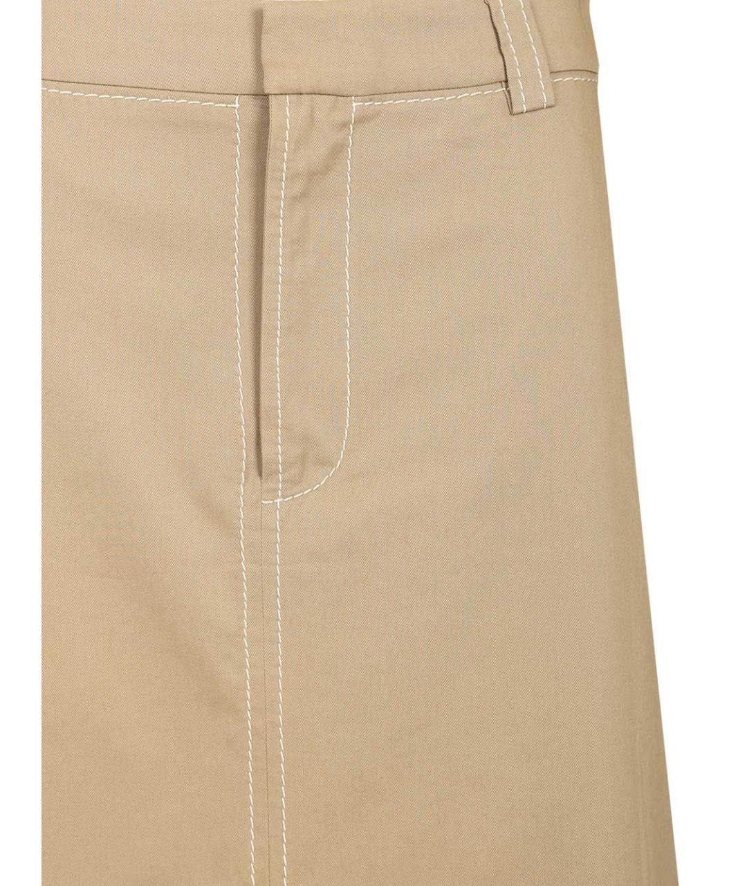 Ami Paris Бежевая юбка миди, фото 4