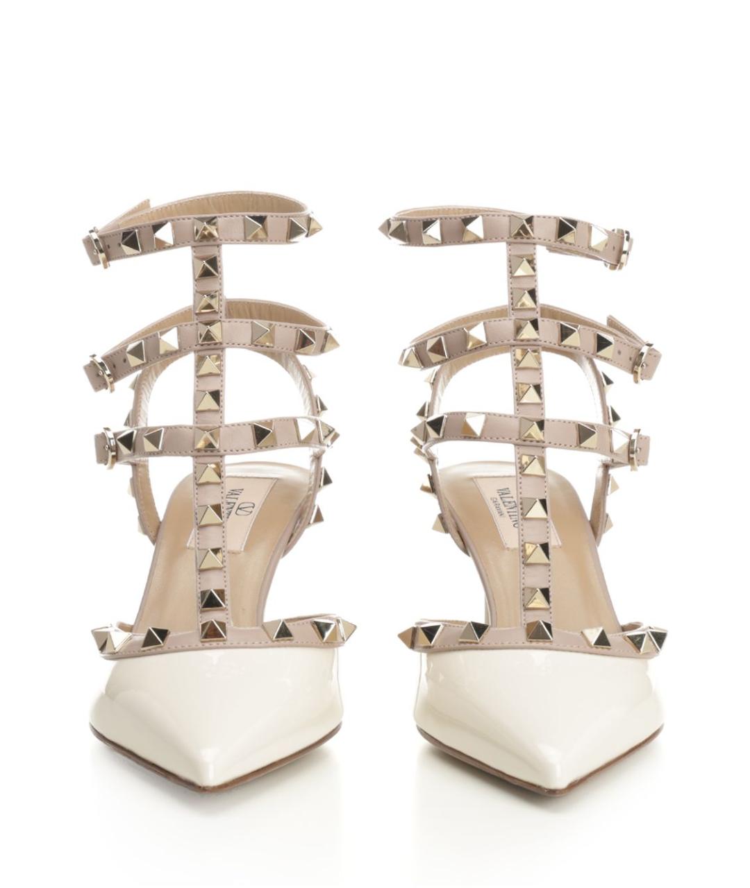 VALENTINO Белые туфли из лакированной кожи, фото 5