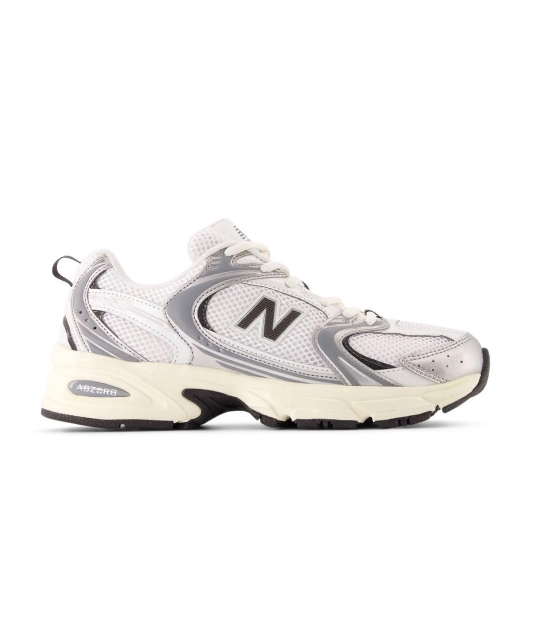 NEW BALANCE Белые текстильные кроссовки, фото 8