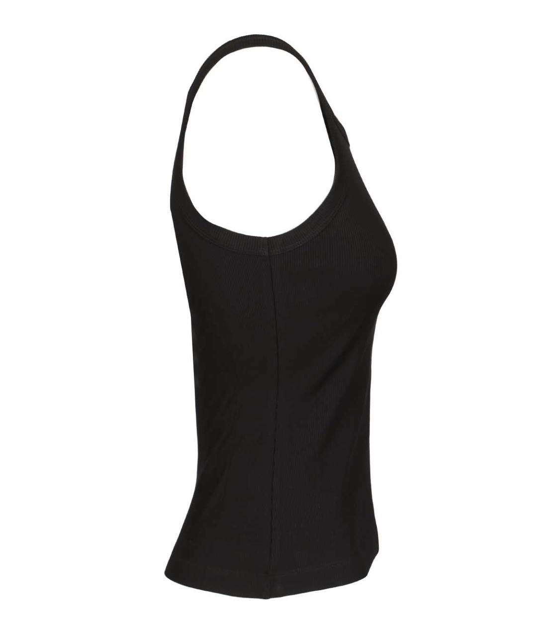 FENDI Черная хлопковая майка, фото 3