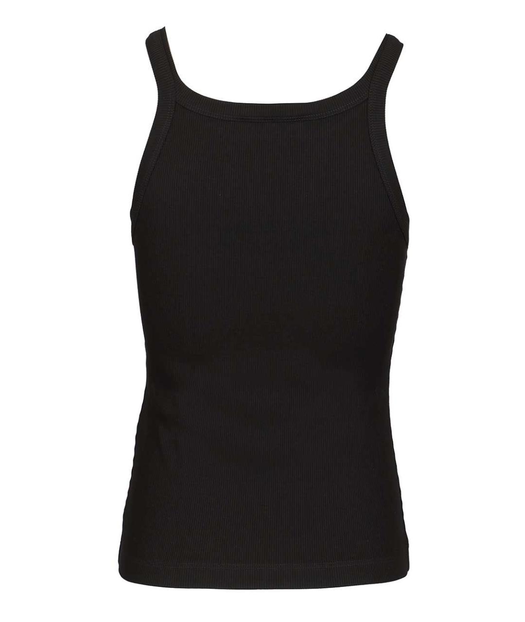 FENDI Черная хлопковая майка, фото 2