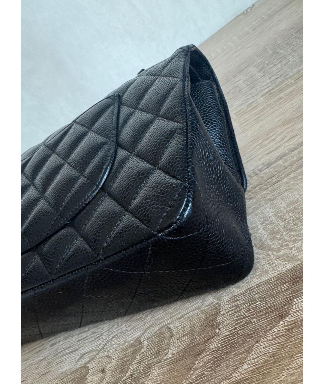 CHANEL Черная кожаная сумка через плечо, фото 6
