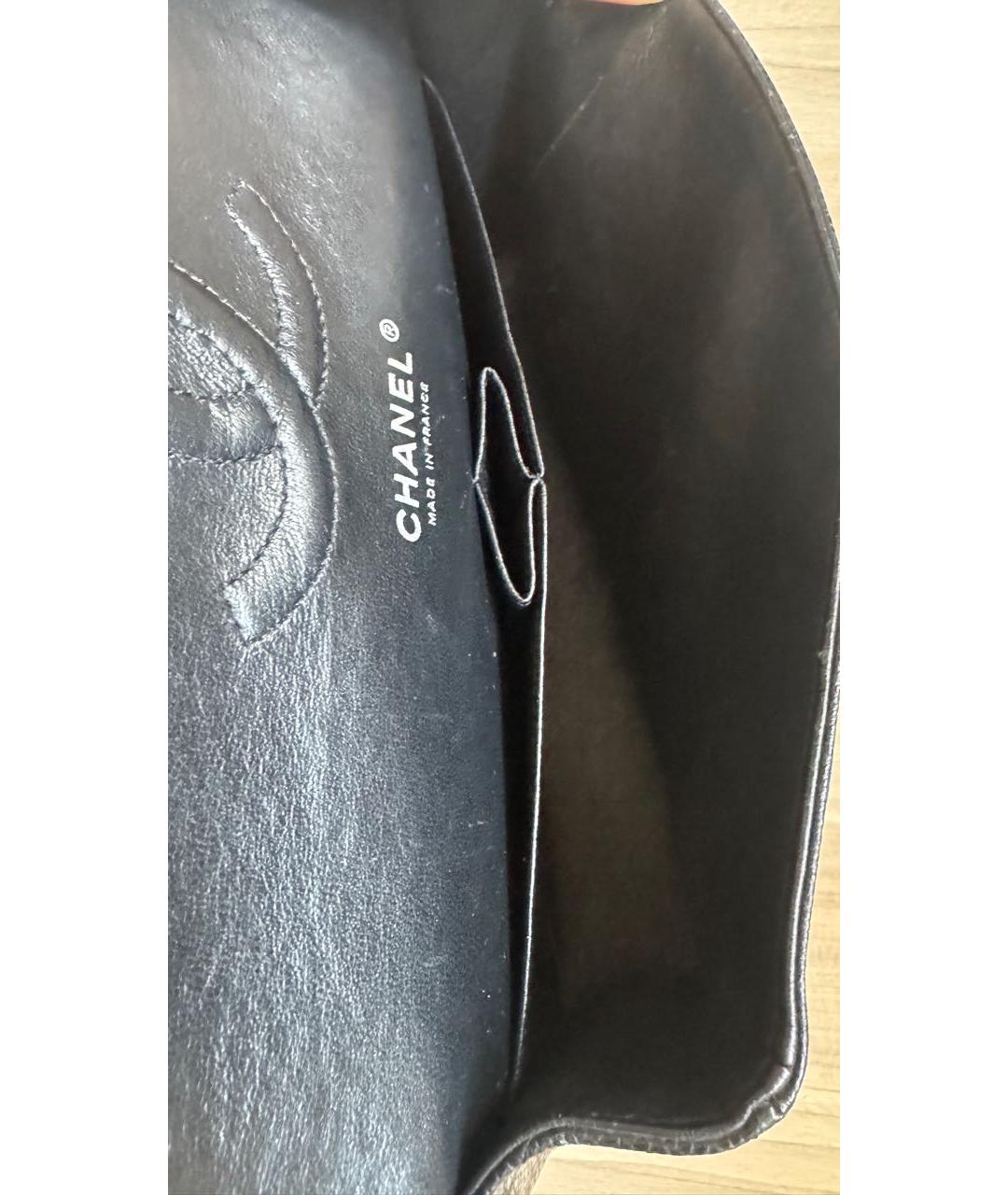 CHANEL Черная кожаная сумка через плечо, фото 8
