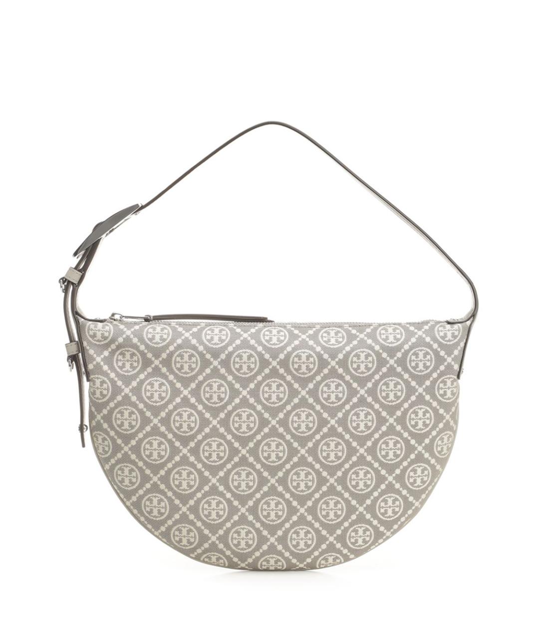 TORY BURCH Серая тканевая сумка через плечо, фото 1