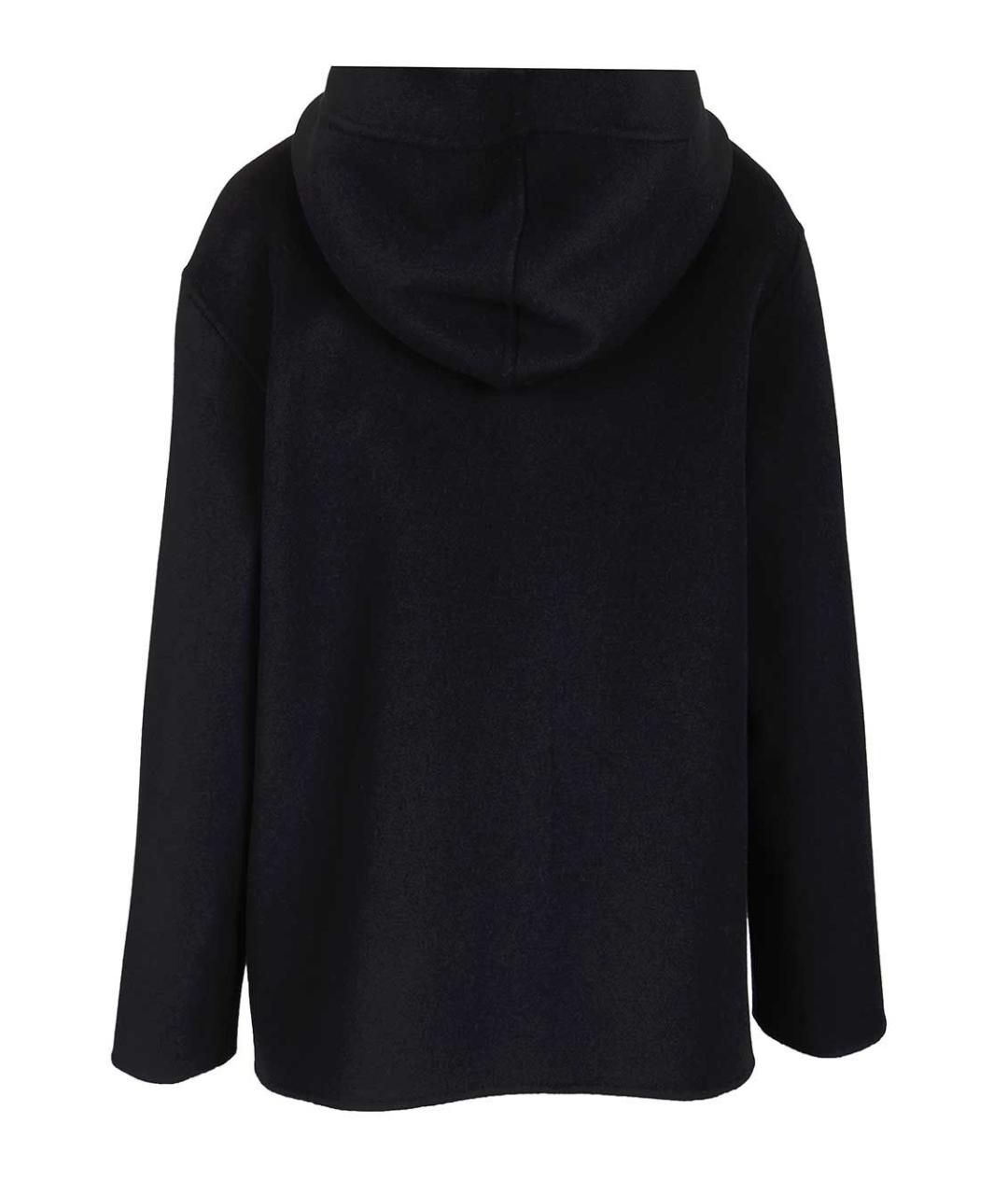 MAX MARA STUDIO Темно-синее шерстяное пальто, фото 2