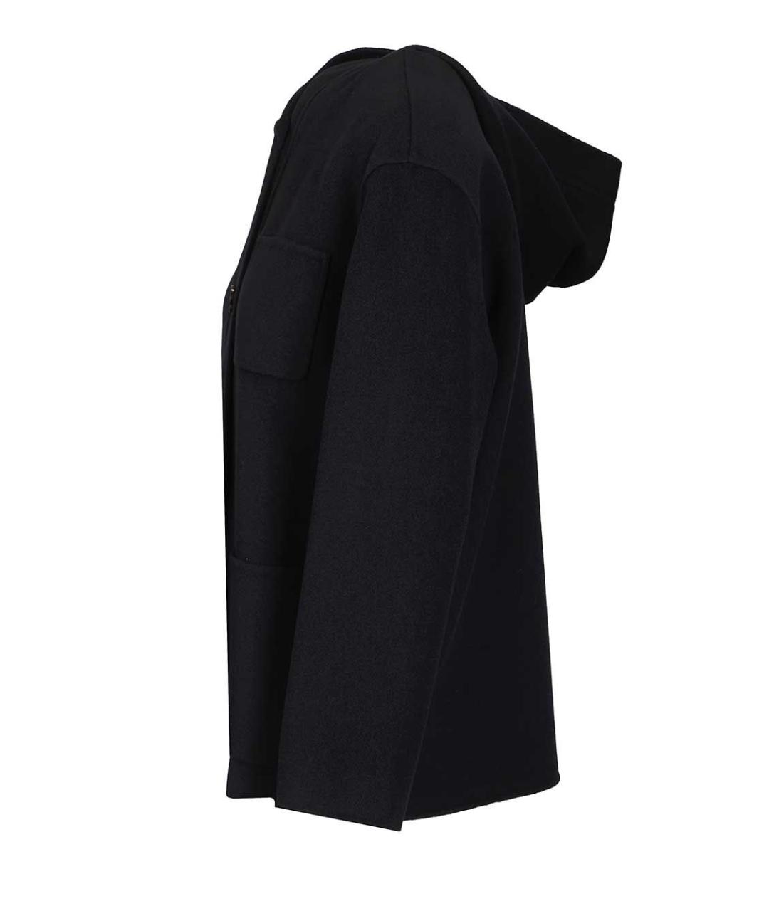 MAX MARA STUDIO Темно-синее шерстяное пальто, фото 3