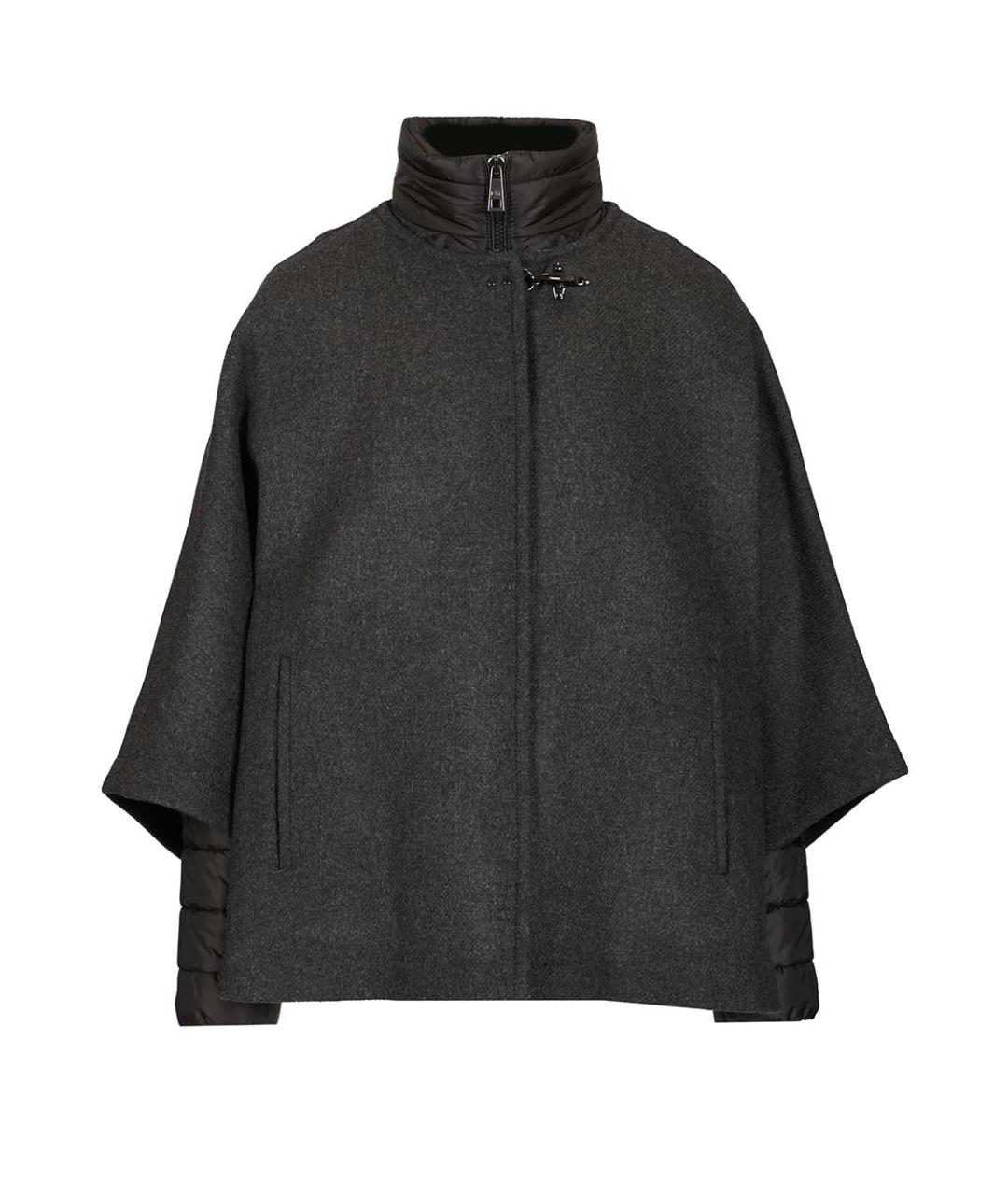 FAY Серое шерстяное пальто, фото 1