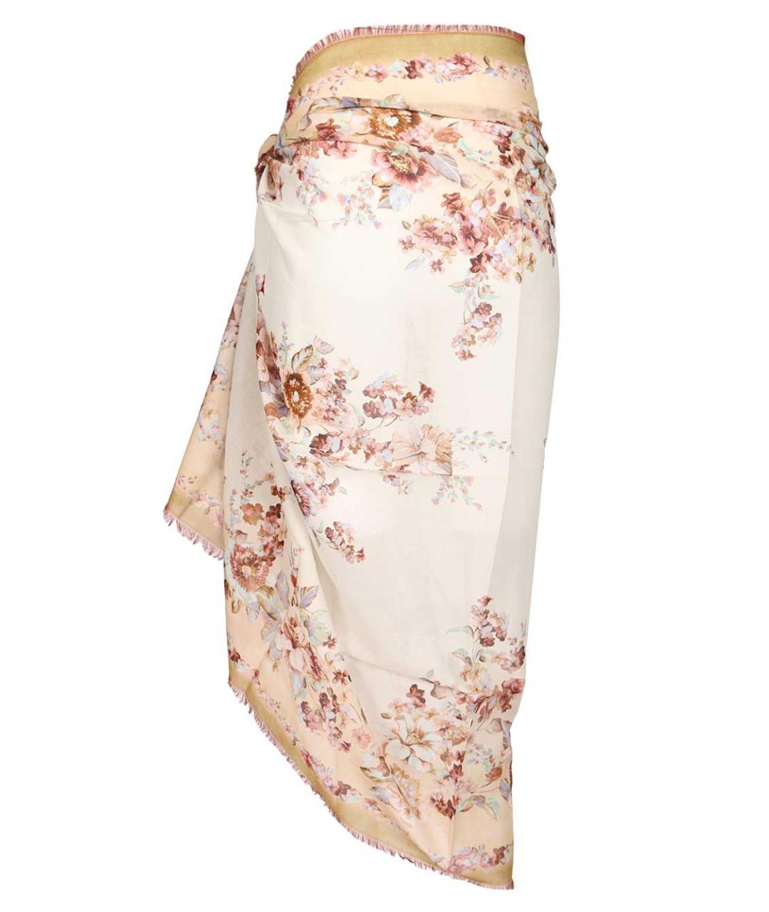 ZIMMERMANN Мульти хлопковая юбка миди, фото 2