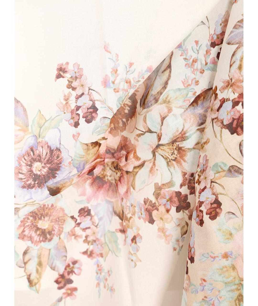 ZIMMERMANN Мульти хлопковая юбка миди, фото 5