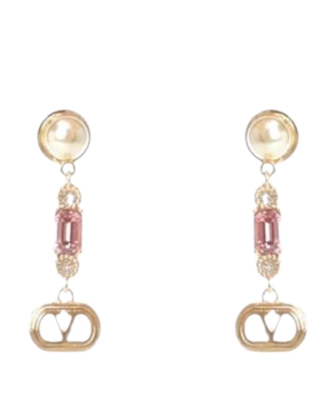 VALENTINO Золотые металлические серьги, фото 1