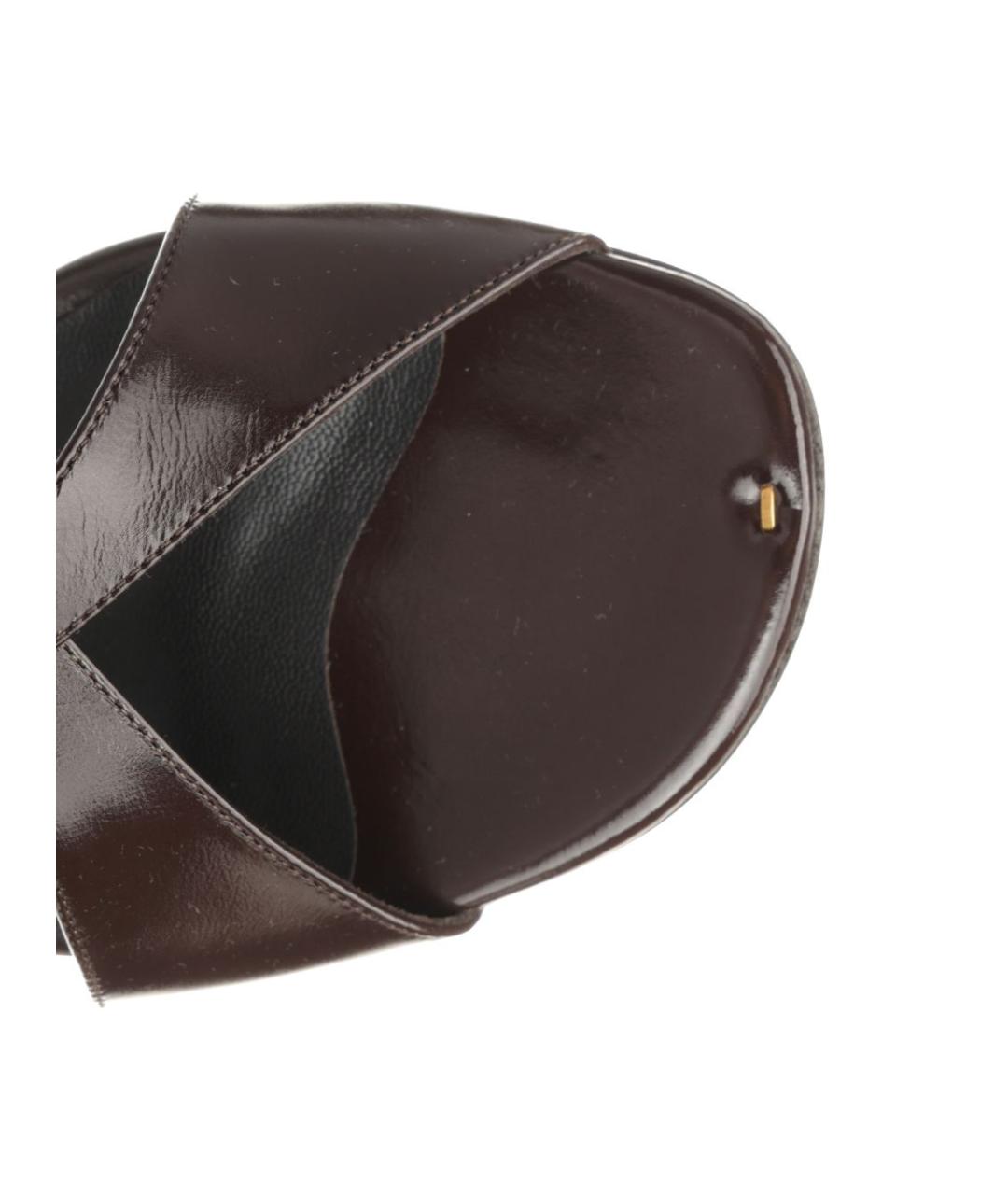 KHAITE Коричневые кожаные босоножки, фото 4