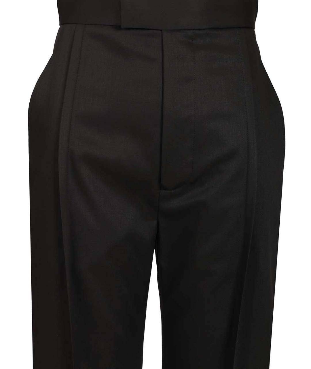 VIVIENNE WESTWOOD Черные шерстяные прямые брюки, фото 4