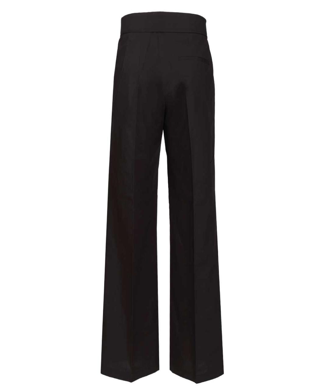 FORTE FORTE Темно-синие хлопковые прямые брюки, фото 2