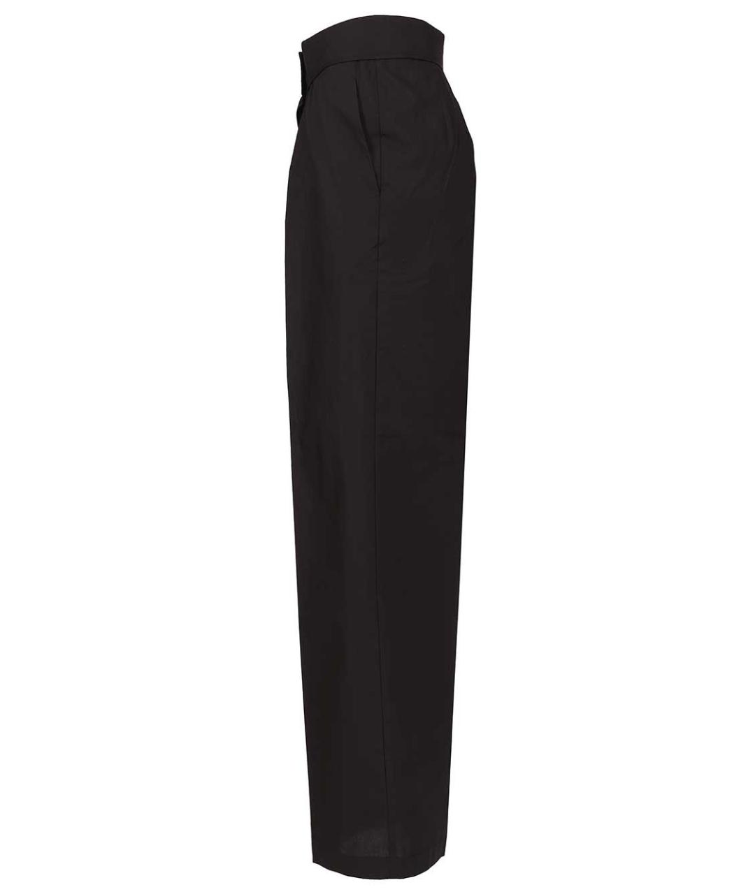 FORTE FORTE Темно-синие хлопковые прямые брюки, фото 3