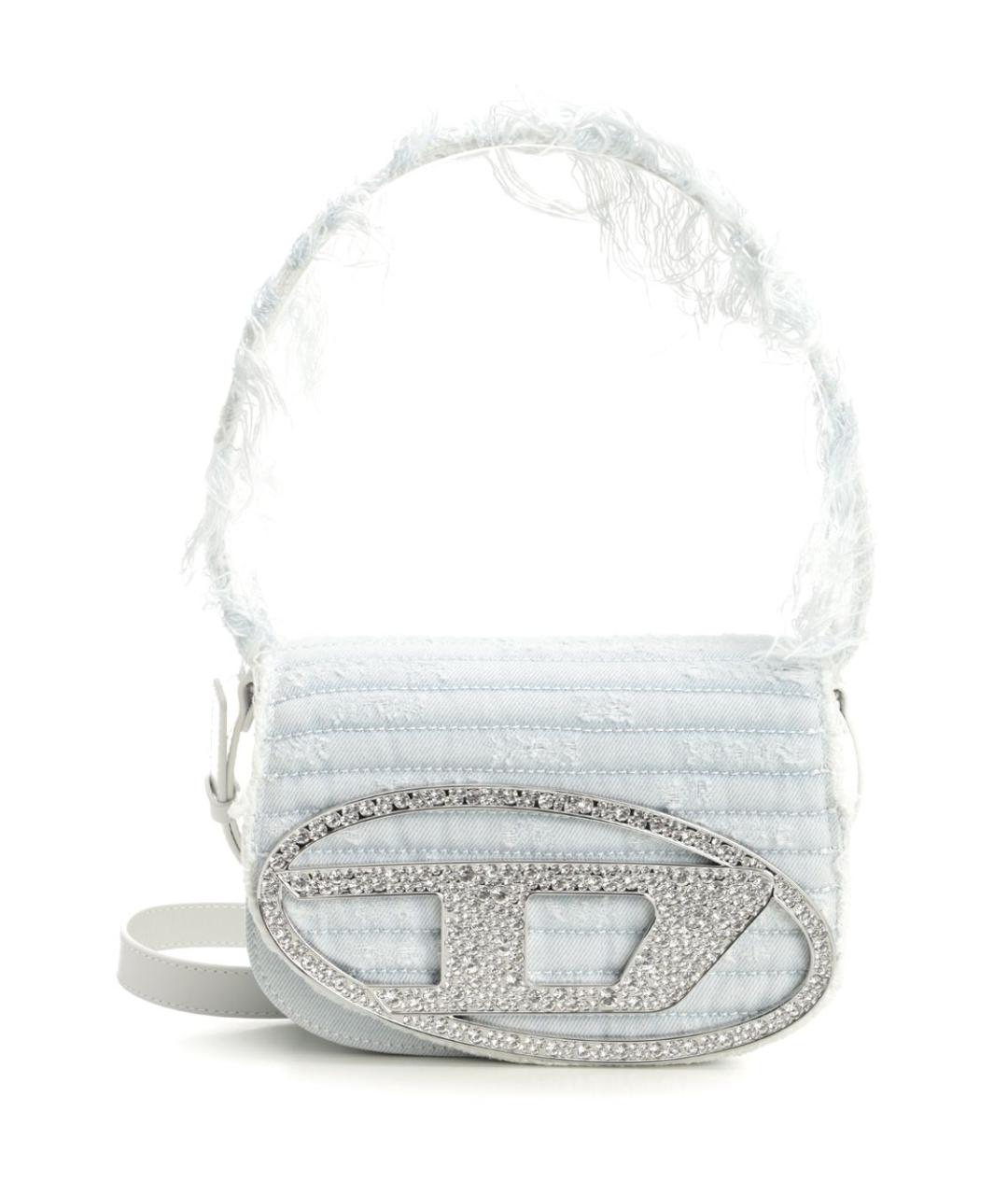 DIESEL Голубая тканевая сумка через плечо, фото 1