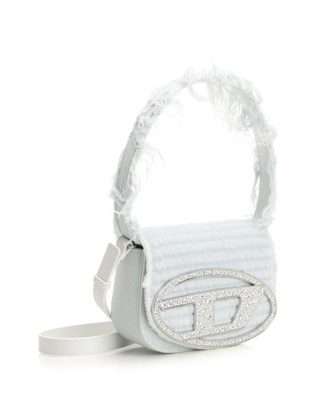 DIESEL Голубая тканевая сумка через плечо, фото 2