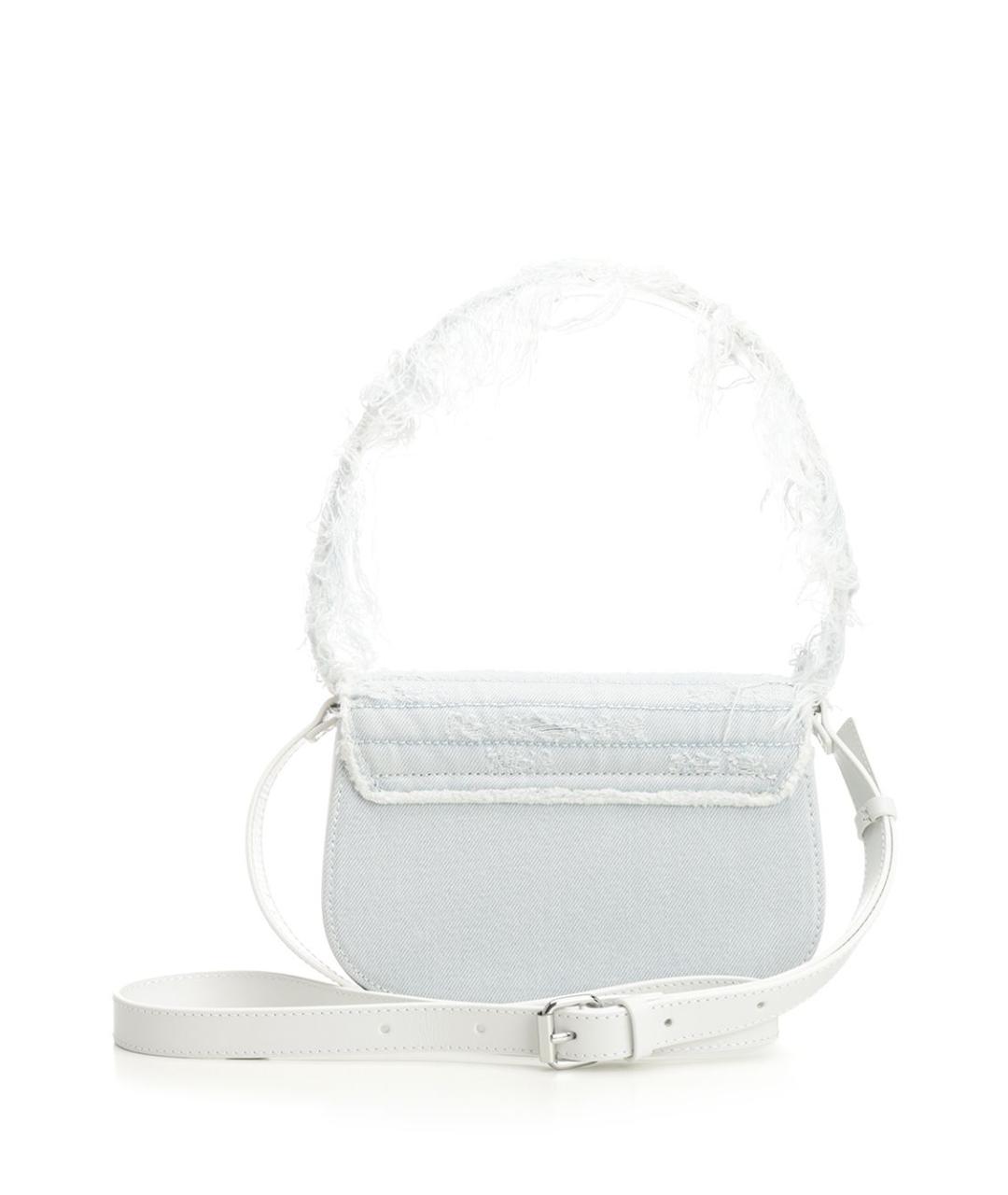 DIESEL Голубая тканевая сумка через плечо, фото 3
