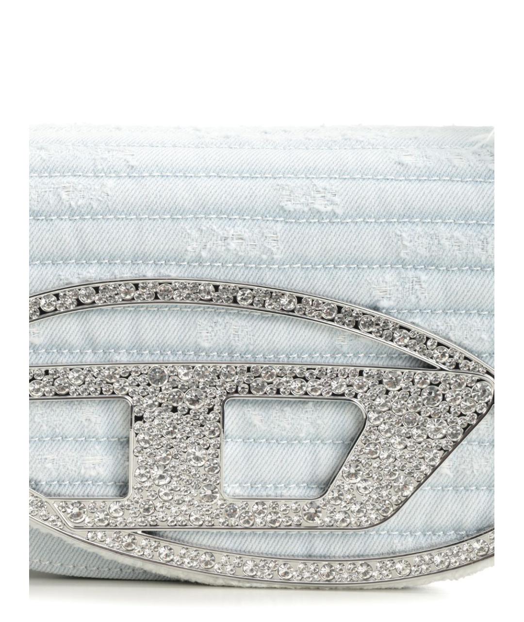 DIESEL Голубая тканевая сумка через плечо, фото 5