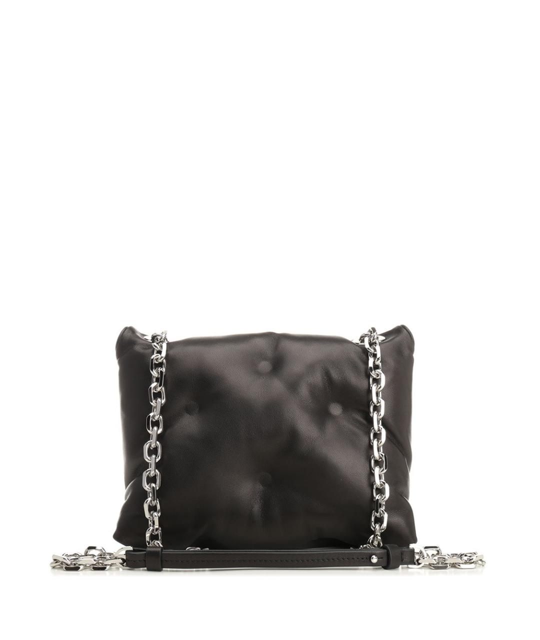 MAISON MARGIELA Черная кожаная сумка через плечо, фото 3