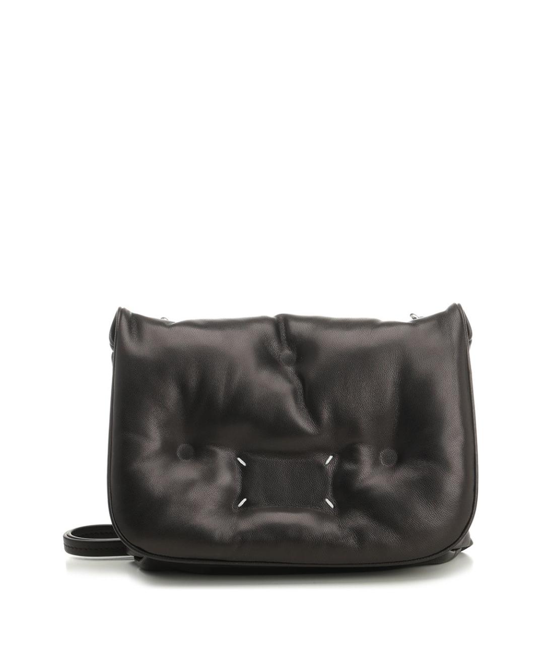 MAISON MARGIELA Черная кожаная сумка через плечо, фото 1