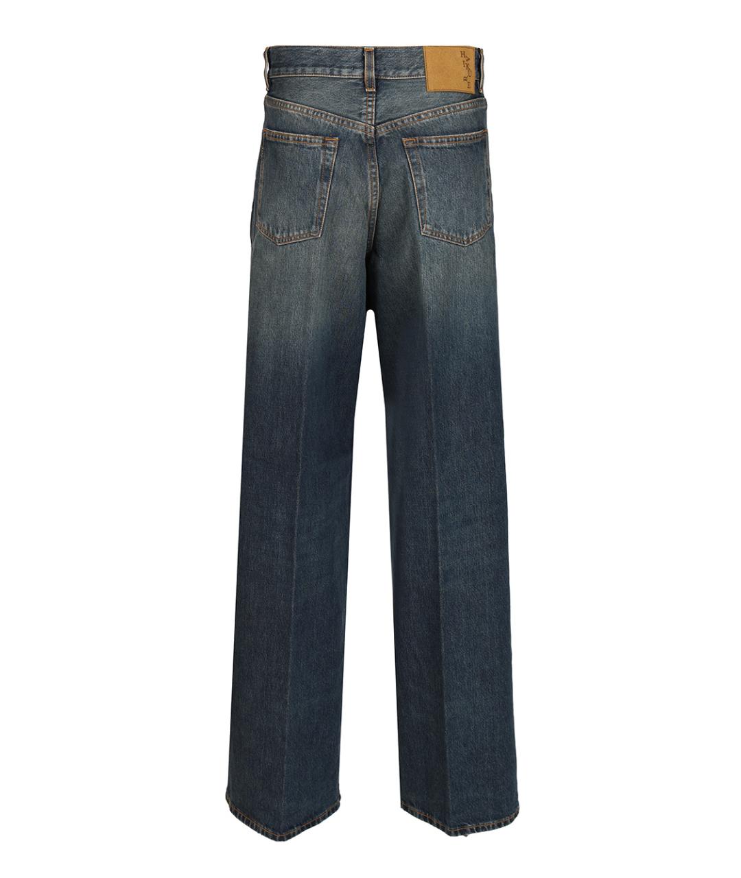 HAIKURE Синие хлопковые прямые джинсы, фото 2