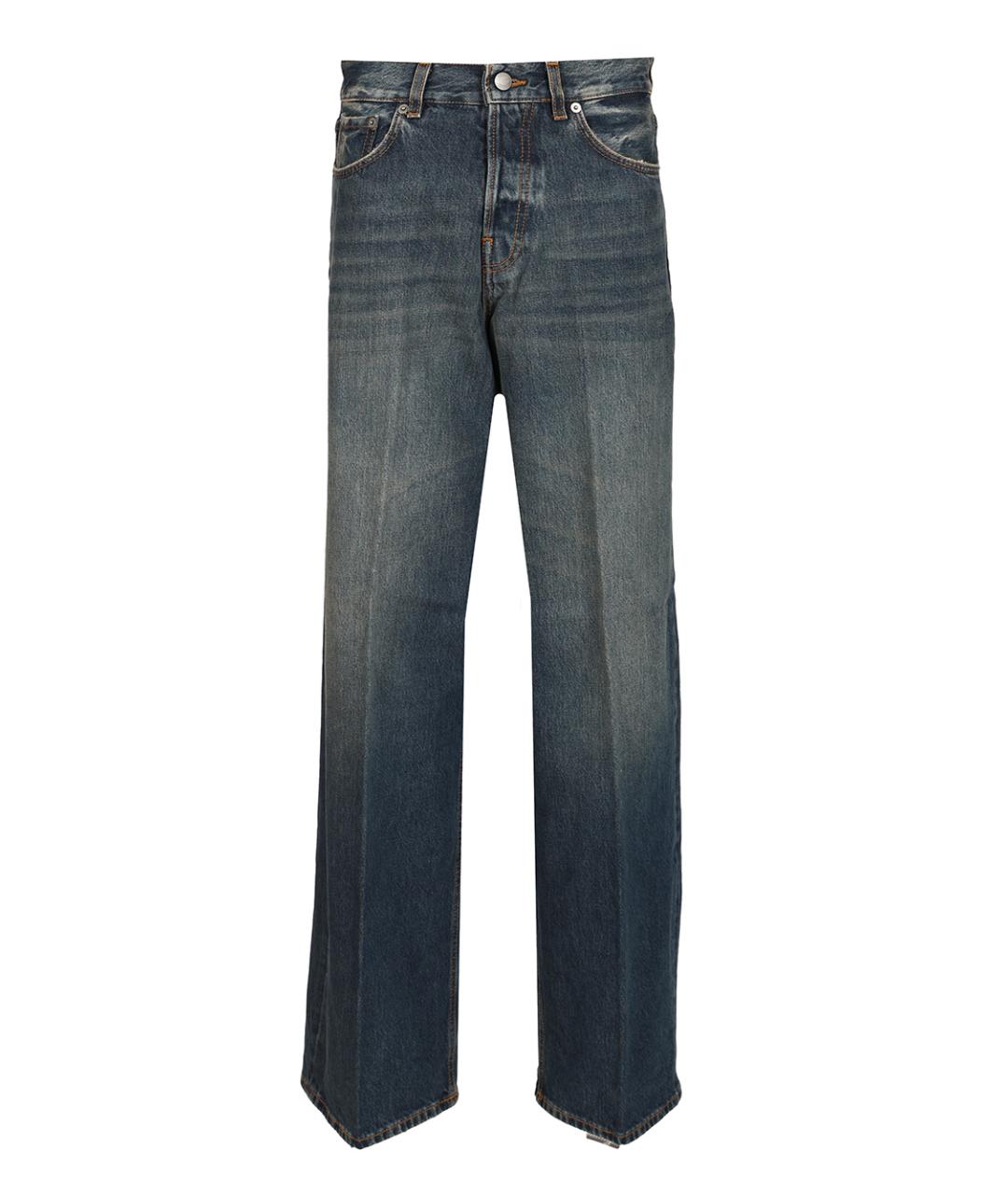 HAIKURE Синие хлопковые прямые джинсы, фото 1