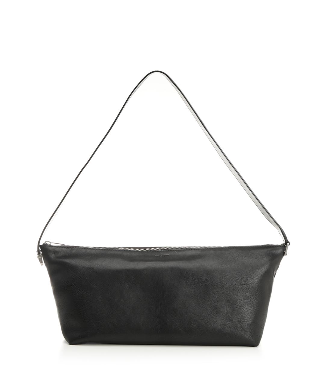 SAINT LAURENT Черная кожаная сумка на плечо, фото 1