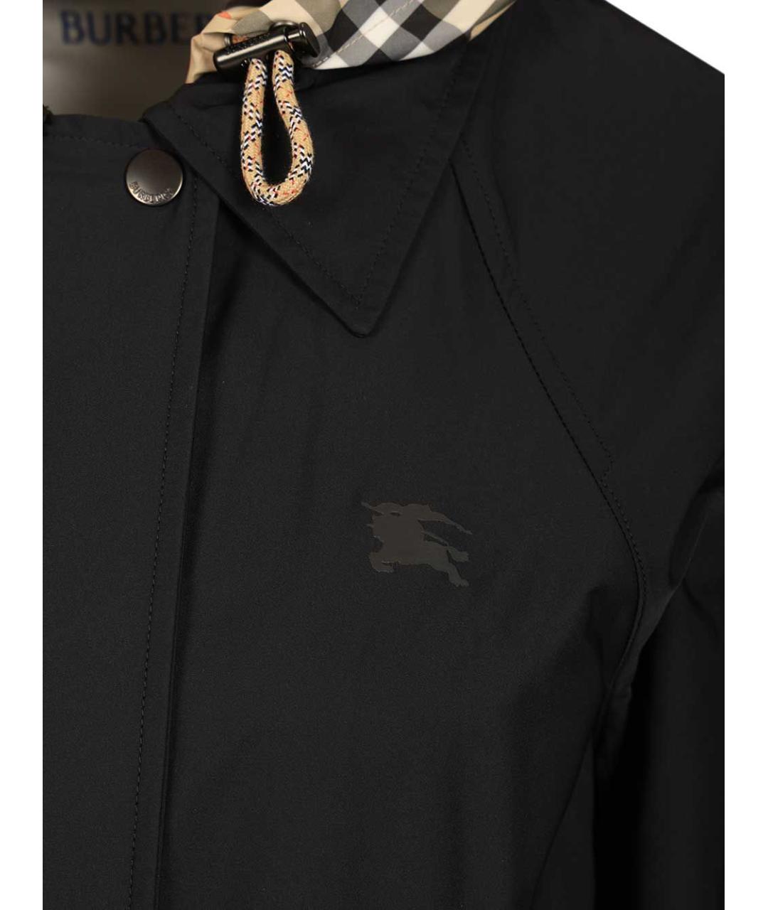BURBERRY Черная полиамидовая парка, фото 6