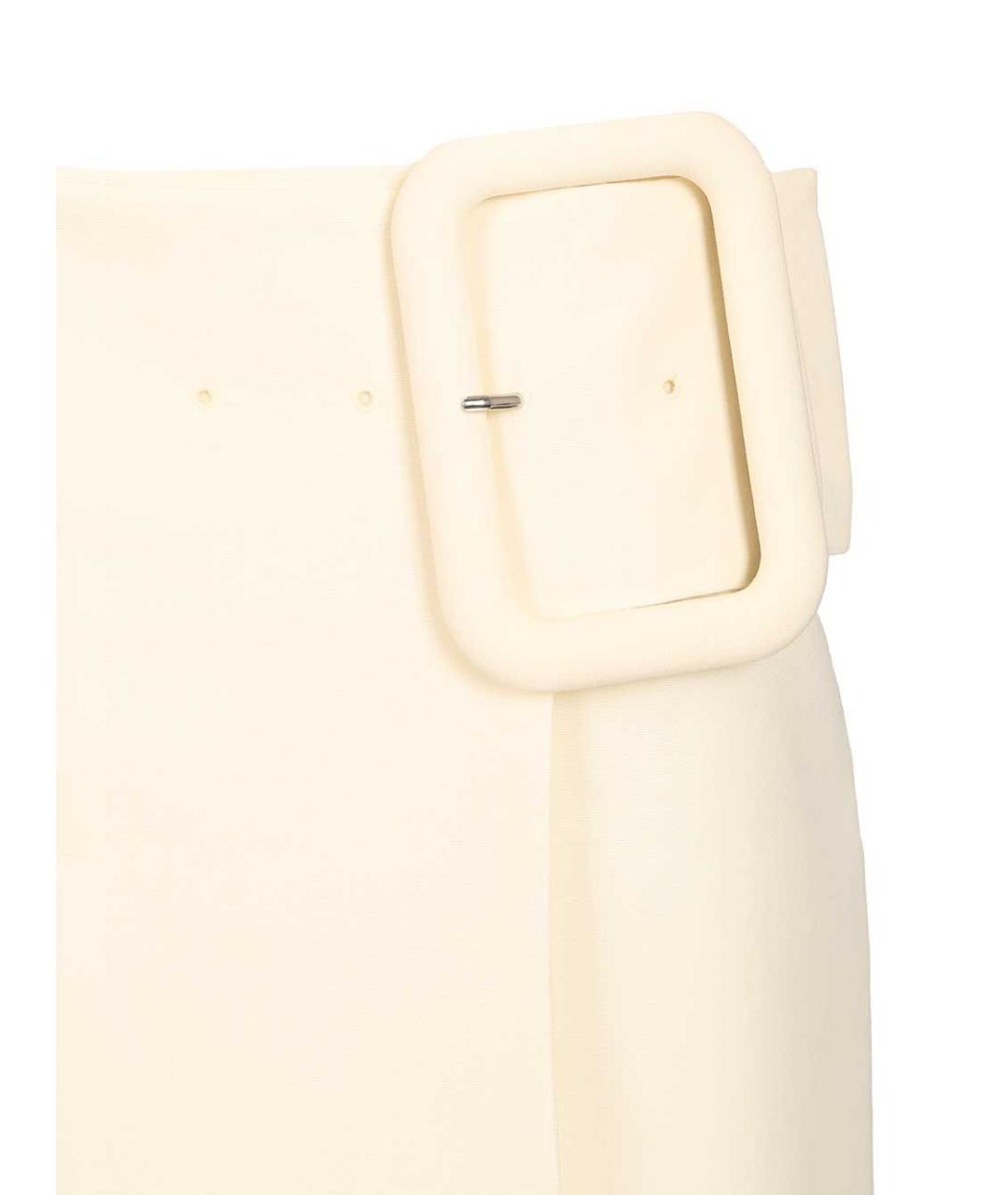 Ami Paris Белая полиэстеровая юбка миди, фото 4