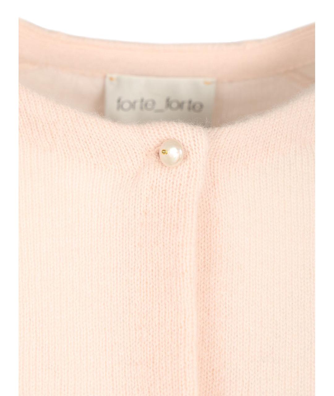 FORTE FORTE Розовый шерстяной кардиган, фото 4