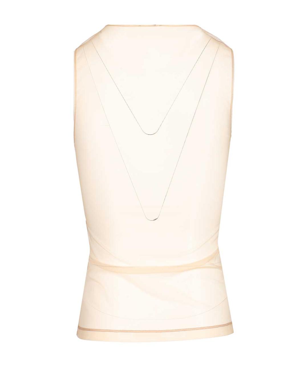 COURREGES Белая полиамидовая майка, фото 2