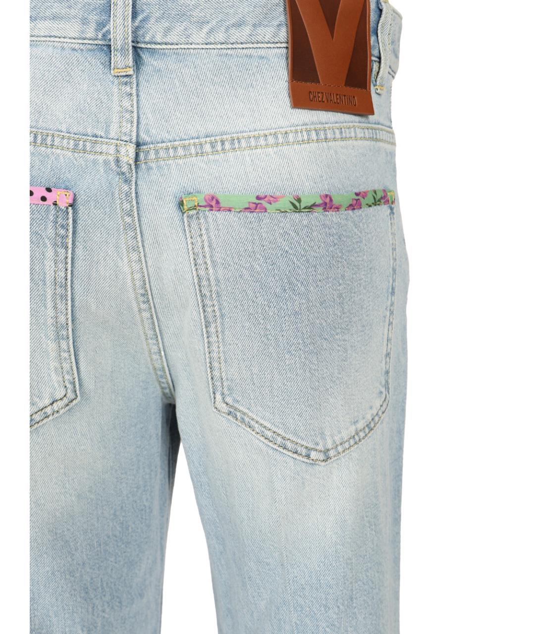 VALENTINO Голубые прямые джинсы, фото 5