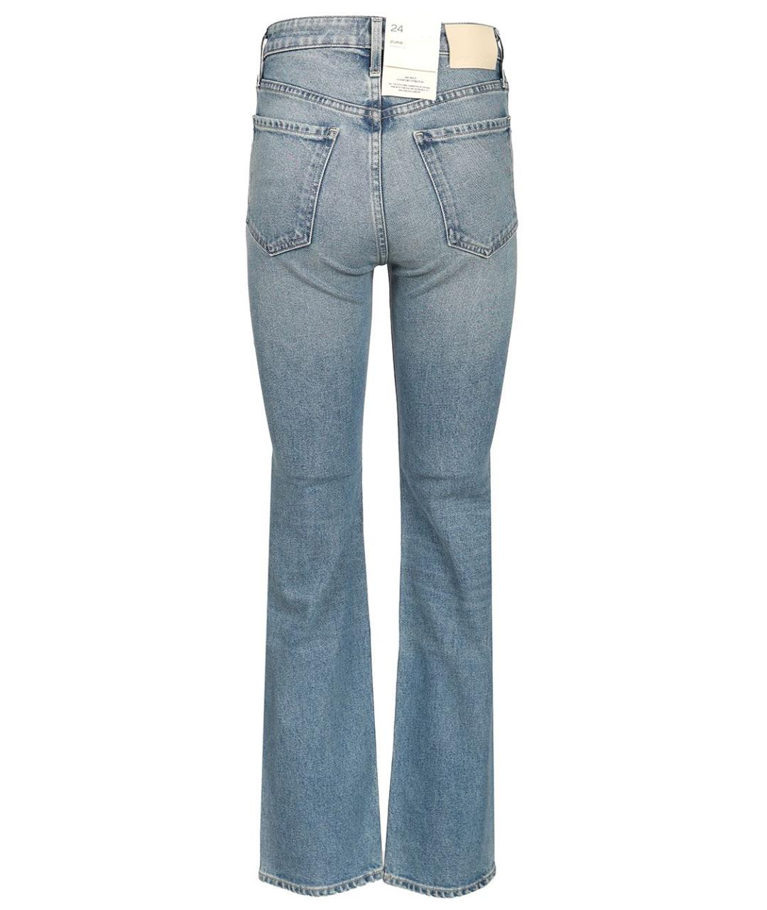 Citizien Of Humanity Синие хлопковые прямые джинсы, фото 2