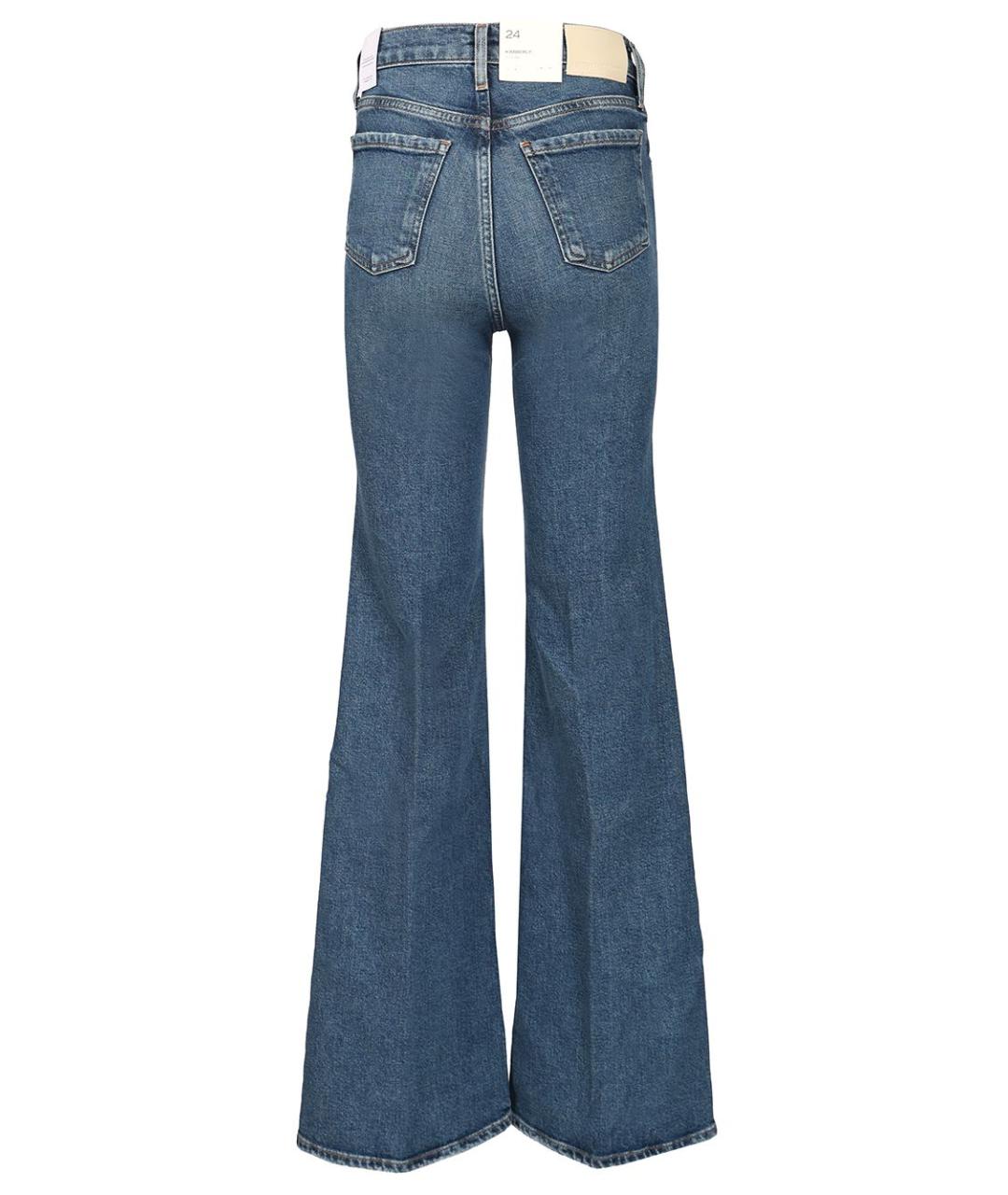 Citizien Of Humanity Синие хлопковые джинсы клеш, фото 2