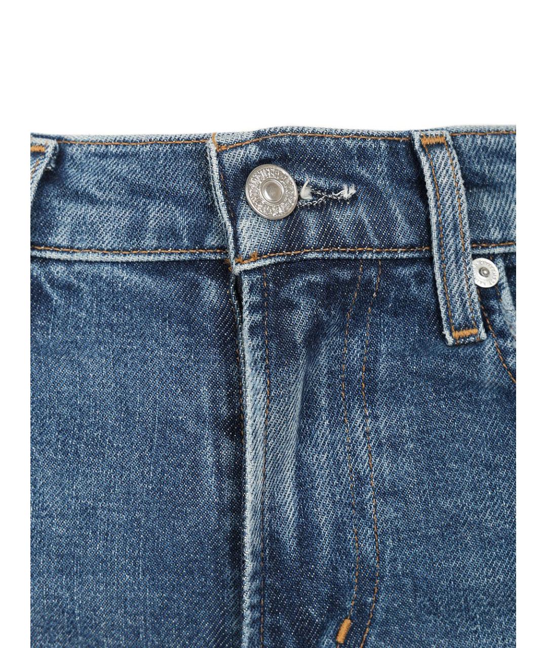 Citizien Of Humanity Синие хлопковые джинсы клеш, фото 4