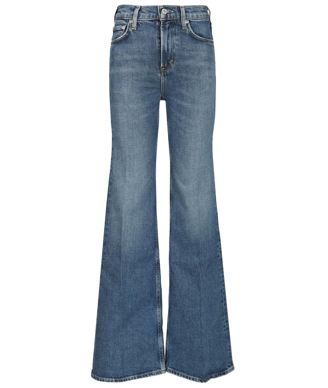 Citizien Of Humanity Синие хлопковые джинсы клеш, фото 1