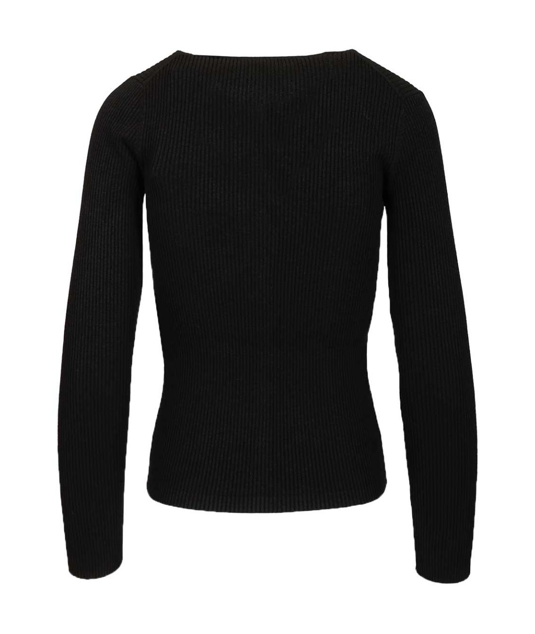 MAISON KITSUNE Черный шерстяной кардиган, фото 2