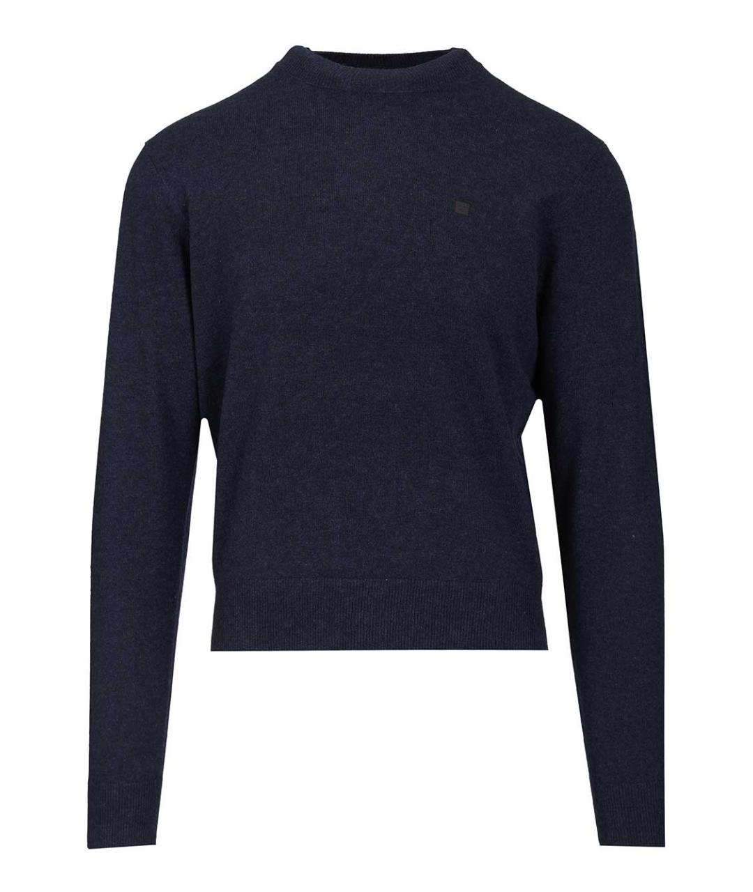 ACNE STUDIOS Темно-синий шерстяной джемпер / свитер, фото 1