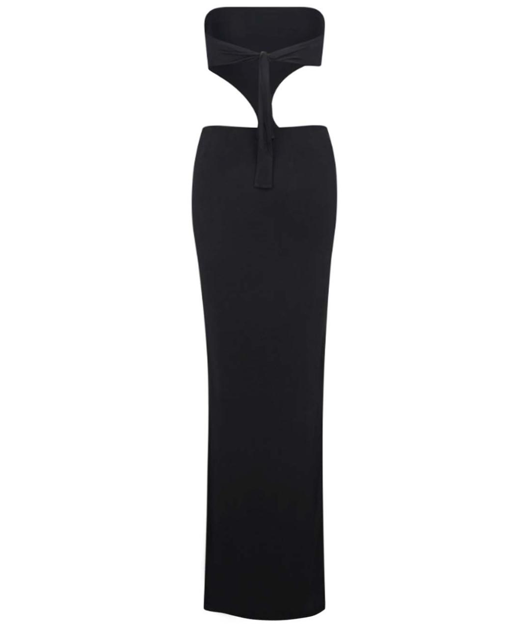 LOUISA BALLOU Черное вискозное коктейльное платье, фото 2