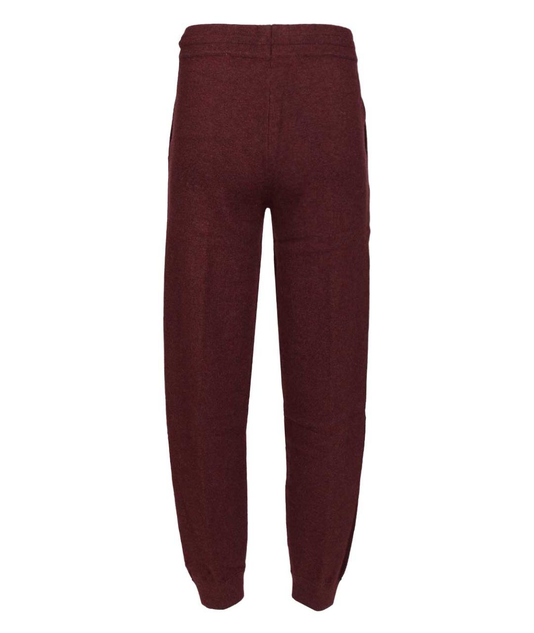 ISABEL MARANT ETOILE Бордовые хлопковые спортивные брюки и шорты, фото 2