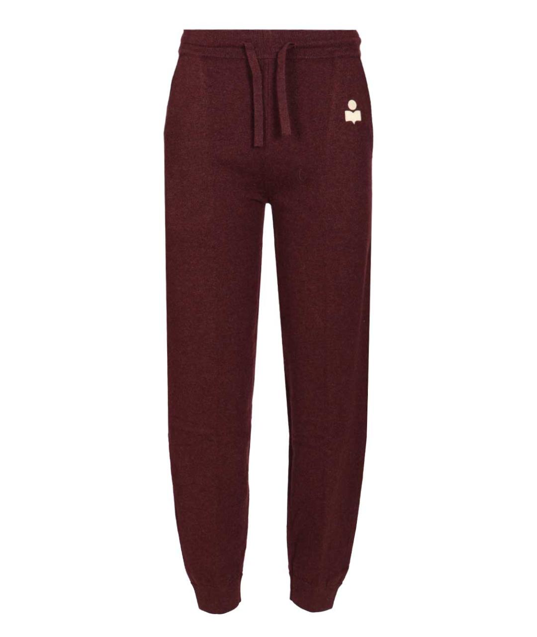 ISABEL MARANT ETOILE Бордовые хлопковые спортивные брюки и шорты, фото 1