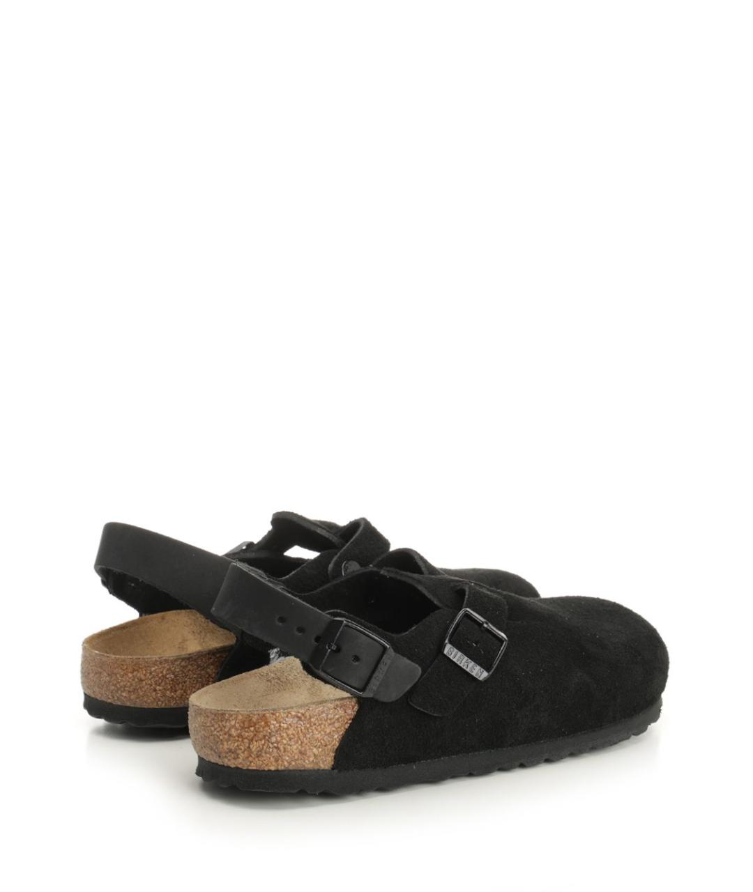 BIRKENSTOCK Черные нубуковые сандалии, фото 3